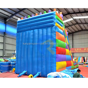 Khối Xây Dựng Thương mại bơm hơi lớn bị trả lại ướt và khô trượt lớn trượt bơm hơi cho trẻ em cho thuê với hai Slide - Product Image 4