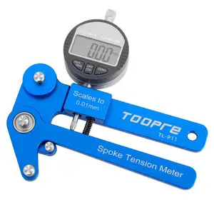 Toope BIKING-Medidor de tensión de radios de aleación de aluminio, herramientas de reparación de radios redondos, accesorios de rueda, medidor de tensión de radios de bicicleta