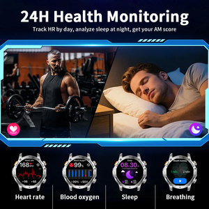 Reloj Inteligente Resistente con Batería de 7 Días BWAK87 para Hombre, Linterna, Pantalla IPS de 1.7'', Reloj Deportivo a Prueba de Agua, Reloj Inteligente Android IOS - Product Image 6