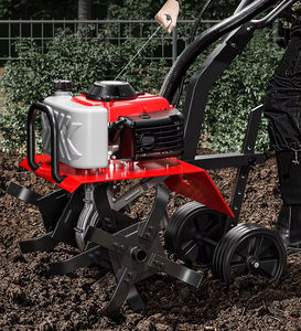Model baru Mini 4 Stroke Petrol Cultivator/ Manual Tiller kemudi roda + berputar Tilling + Weeding + Ditching - Product Image 5