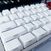 Capuchons de touches personnalisés en PC+ABS PBT avec gravure positive, motif cœur rouge, sublimation thermique, pour clavier mécanique