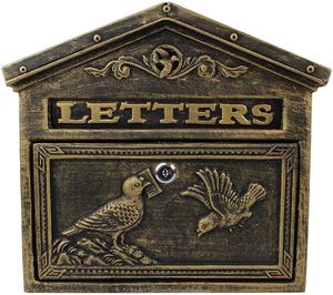 Raffiné à l'<span class=keywords><strong>ancienne</strong></span> cour Villa en fonte d'aluminium Rural rétro boîte <span class=keywords><strong>aux</strong></span> lettres fer Art suspendu mur avec serrure boîte à messages - Product Image 1