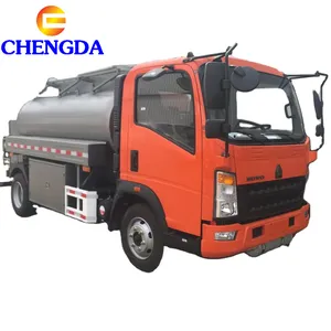 Sino Sinotruk HOWO Light Mini 4x2 5000 10000 Liters Oil Tanker Fuel Tank Truck For Sale