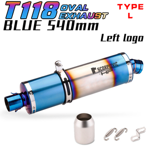 Pot d'échappement universel pour moto en acier inoxydable modifié, silencieux DB Killer pour <span class=keywords><strong>CB</strong></span> <span class=keywords><strong>650R</strong></span> NINJA400 R6 R3 GTS300 540mm T118 - Product Image 5