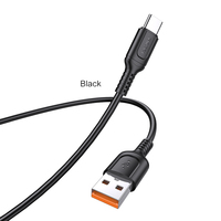 Câble USB de données KAKUSIGA KSC-805 TIANSHENG 2.4A à charge rapide, 1m, PVC, Micro Type C, 8 broches, pour téléphone