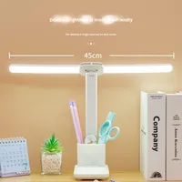 Lampe de bureau pour l'étude de la protection des yeux Lampe de lecture rechargeable pour chambre d'enfant à piles LED pour dortoir d'étudiant