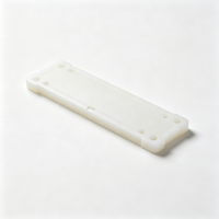 Plaque de protection de porte blanche imprimée en 3D OEM, bande de couverture de loquet, prototype personnalisé, accessoire de serrure de porte, pièce de quincaillerie, décoration de maison et de bâtiment