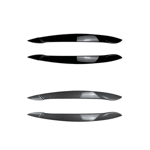 Cubierta Decorativa para Faros Delanteros de Fibra de Carbono ABS, Adhesivo para Cejas de Faros, Adorno para Lámparas para BMW X5 E70 2007-2013 - Product Image 1