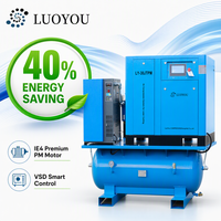 Compresseur d'air à vis rotatif intégré 4-en-1 LuoYou 7,5 kW 22 kW 30 kW avec sécheur d'air et réservoir d'air