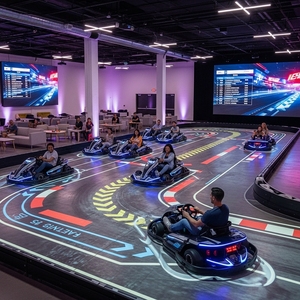 Proiettore Interattivo Go-Kart 2026 di Tendenza: Attrezzatura <span class=keywords><strong>VR</strong></span>/<span class=keywords><strong>AR</strong></span>/<span class=keywords><strong>MR</strong></span> per Karting Indoor e Drift per Centri di Intrattenimento Familiare - Product Image 3