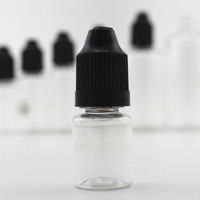 Flacons compte-gouttes en plastique PET de 30 ml avec embout, bouchon anti-enfant, flacon transparent pour liquide/colle/gouttes pour les yeux, 10 15 30 ml 50 ml