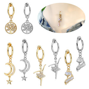 Mode 18K Plaqué Or <span class=keywords><strong>Bijoux</strong></span> De Corps Sexy <span class=keywords><strong>Non</strong></span> Piercing Anneaux De Ventre <span class=keywords><strong>pour</strong></span> Femmes Filles Papillon Zircon Dangle <span class=keywords><strong>Nombril</strong></span> Anneau <span class=keywords><strong>pour</strong></span> La Fête - Product Image 4