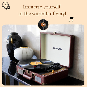 Trong Kho Giá Cả Phải chăng Cổ Điển Vali Bàn xoay 3 Tốc Độ Bt5.0 Hi-Fi Stereo Lp Vinyl Ghi Máy Nghe Nhạc Với Pin Cho Giáng Sinh Quà Tặng - Product Image 3