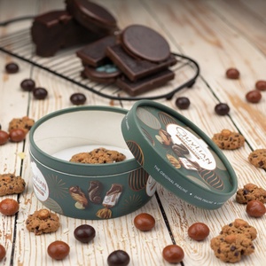 Eco-friendly Custom Food-grade Snack Cylindrical Packaging <b>Containers</b> for Cookie Nut <b>Potato</b> Chip Paper Can Gift Packaging - Product Image 1