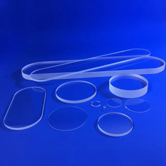 Galaxy Quartz High-temperature Resistant Natural Fused Quartz Window Plates >99.99% Purity Custom Optical Components Welding
