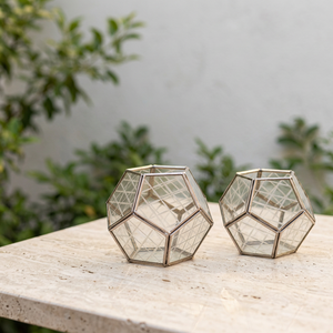 2026 Latest Designer Glass Geometric Shape <b>Hurricane</b> Candle Holder for Home and Events Decoration - Product Image 2