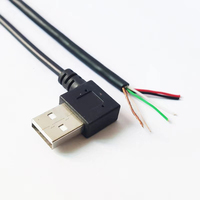 USB 2.0 2-Pin 2-Draht DIY USB-Stecker Verbindungskabel Stromladekabel Verlängerungskabel 0,3m/1m/2m
