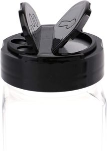 Kitchen Accessories Mini Empty Clear Plastic Pet <b>Spice</b> Salt Pepper Herb Seasoning Shaker Storage <b>Jar</b> Container With Flip Top Lid - Product Image 4