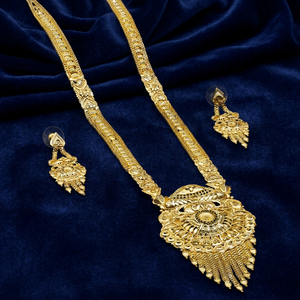 Juego de Joyería de Moda de Oro Micronizado de 14K, 18K, 24K al por Mayor, Juego de Joyería Largo Tradicional, Juego de Joyería Largo de Latón con Micronizado de Oro - Product Image 1