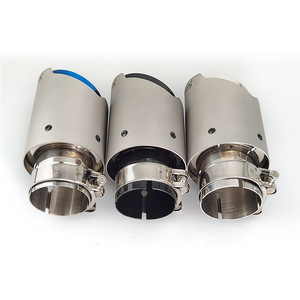 Embouts d'échappement de voiture en acier inoxydable chromé givré double couche de 89 mm, 101 mm, 114 mm pour embouts d'échappement de style <span class=keywords><strong>Akrapovic</strong></span> - Product Image 3