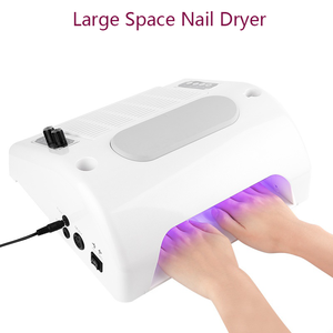 Colector de <span class=keywords><strong>Polvo</strong></span> de Uñas Eléctrico 5 en 1, 96W, Plástico, Multifuncional, con <span class=keywords><strong>Taladro</strong></span> de Uñas y Lámpara LED UV, con Enchufe Estadounidense, para Uso en Salón - Product Image 2