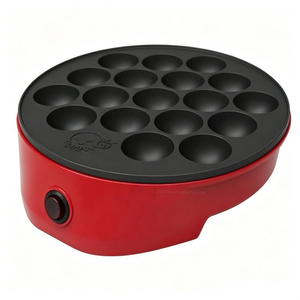Machine à takoyaki électrique portable de table, antiadhésive, avec protection contre <span class=keywords><strong>la</strong></span> surchauffe, 18 trous, chauffage rapide, surface froide au toucher, pour usage domestique - Product Image 1