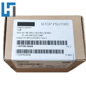 โมดูลแหล่งจ่ายไฟ PSU100C SITOP ใหม่ดั้งเดิม6EP1332-5BA20การเขียนโปรแกรม PLC คอนโทรลเลอร์6EP13325BA20ในสต็อก - Product Image 1