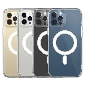 Custodia Trasparente Magnetica per Ricarica Wireless per iPhone 17 16 15 Pro Max 13 12 14 <span class=keywords><strong>11</strong></span> Plus, Cover Trasparente in TPU PC - Product Image 6