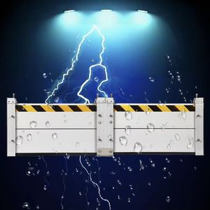 Sistema Completo di Barriere Anti-Alluvione in Alluminio**, Include Pali Laterali e Guarnizione Inferiore per l'Installazione - Product Image 1