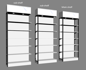 Kệ trưng bày bằng gỗ cao cấp kệ trưng bày bán lẻ với ánh sáng cho cửa hàng bán lẻ - Product Image 2