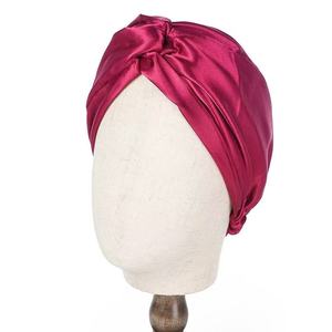 Bonnet de <span class=keywords><strong>nuit</strong></span> en <span class=keywords><strong>satin</strong></span> de soie coloré, véritable <span class=keywords><strong>satin</strong></span> croisé à plusieurs couches avec logo, accessoires, <span class=keywords><strong>turban</strong></span> en <span class=keywords><strong>satin</strong></span> pour femmes, bonnets indiens - Product Image 3