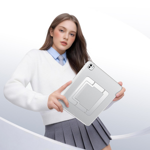 Full-coverage protective case <b>for</b> iPad Pro 13, transparent matte <b>tablet</b> case with adjustable aluminum alloy <b>stand</b> - Product Image 6