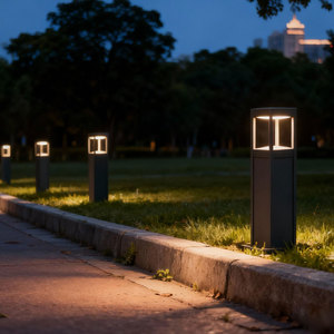 Peyzaj Aydınlatma LED Düşük Voltajlı Alüminyum Dış Mekan IP66 Su Geçirmez Kısılabilir Giriş Yolu Bahçe Lambası Bahçe Direği Yol Çim Lambası - Product Image 6