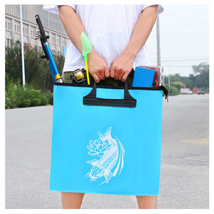 Bolsa de pesca EVA, almacenamiento de aparejos, portátil, impermeable, multiusos, con asa superior para transportar aparejos de pesca y cebo - Product Image 3