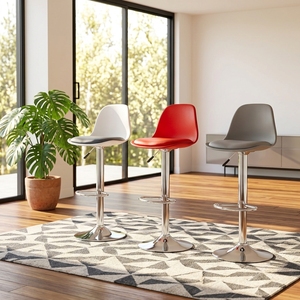 Sillas Altas Ajustables para Bar, Sillas Modernas Minimalistas para Recepción/Caja, Sillas <span class=keywords><strong>de</strong></span> Bar con Respaldo, Sillas Altas para Barra - Product Image 5