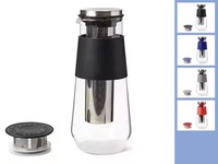 Iced Tea Brewer Cruche Boissons Refroidisseur Grande Capacité Théière Cold Brew Cafetière Avec Filtre À Maille