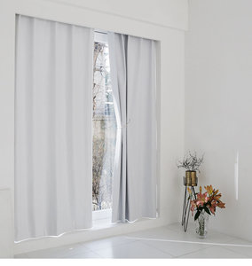 Cortinas blancas personalizadas con aislamiento térmico de alta calidad 100% apagón completo oscuridad completa cortinas de bloque UV - Product Image 4