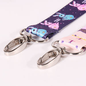 Tali Gantungan Kunci Desainer Poliester Kustom Tali Leher Tahan Lama Kawaii - Product Image 5