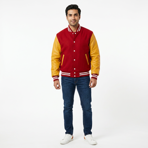 Precio Directo de Fábrica FINER THREADS Fabricante de Chaquetas Varsity Personalizadas para Hombre, Transpirables, con Cuello Alto, para Invierno - Product Image 1