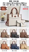 Tas Tangan Wanita Bahan Kulit PU dengan Set Dompet Senada, Tas Selempang Bahu untuk Kantor