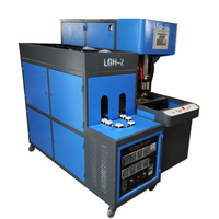Machine de soufflage de bouteilles d'eau semi-automatique PET avec moteur PLC, haute productivité, 1L-6L, garantie 1 an