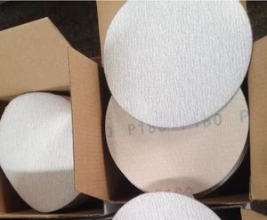 ورق صنفرة جاف 5 بوصة ، ورقي صنفرة أبيض ، ورقي صنفرة بقرص كاشط للسيارات ، أدوات جلخ وتلميع وطحن - Product Image 5