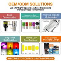 G-View Canbus 3157 1157 7443 T20 BAY15D Luz LED de Señal de Giro y DRL con Cambio de Color Blanco/Amarillo Nueva