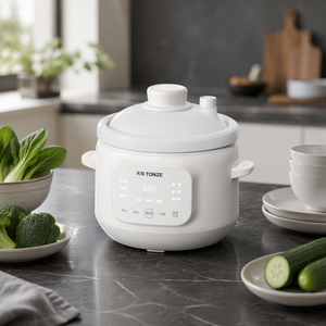 TONZE 1.5L Ceramic Electric <strong>Slow</strong> Cooker Cake Function Multi-function Cooker - Product Image 4