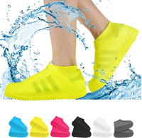 Couvre-chaussures imperméables antidérapants en caoutchouc épais pour baskets, protection pour les pieds, couvre-chaussures en silicone imperméables pour l'extérieur