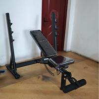 XOYOOU Banc de musculation réglable commercial, banc de musculation rétractable, banc de musculation réglable inclinable/déclinable/plat