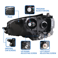 Faro LED VLAND para VW Golf 7 2014-2019 Nuevo conjunto de lámpara delantera modificada con temperatura de color de 6000K