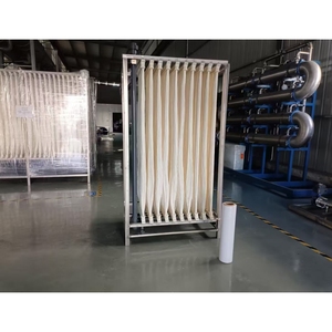 แผ่นเมมเบรนไฟเบอร์แบบม่านชนิดฟิล์ม MBR น้ำหนัก 15 กก. ชุดประกอบ PVDF แบบม่านชนิด MBR สำหรับการนำน้ำรีไซเคิลกลับมาใช้ใหม่ - Product Image 1