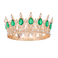 Couronnes et diadèmes en cristal pour cheveux, accessoires pour filles et femmes, décorations de gâteau, fleurs pour mariage, anniversaire, fête prénatale - Vente en gros