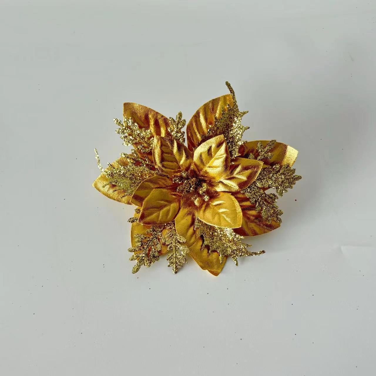 Gold bright platinum powder flower 14cm